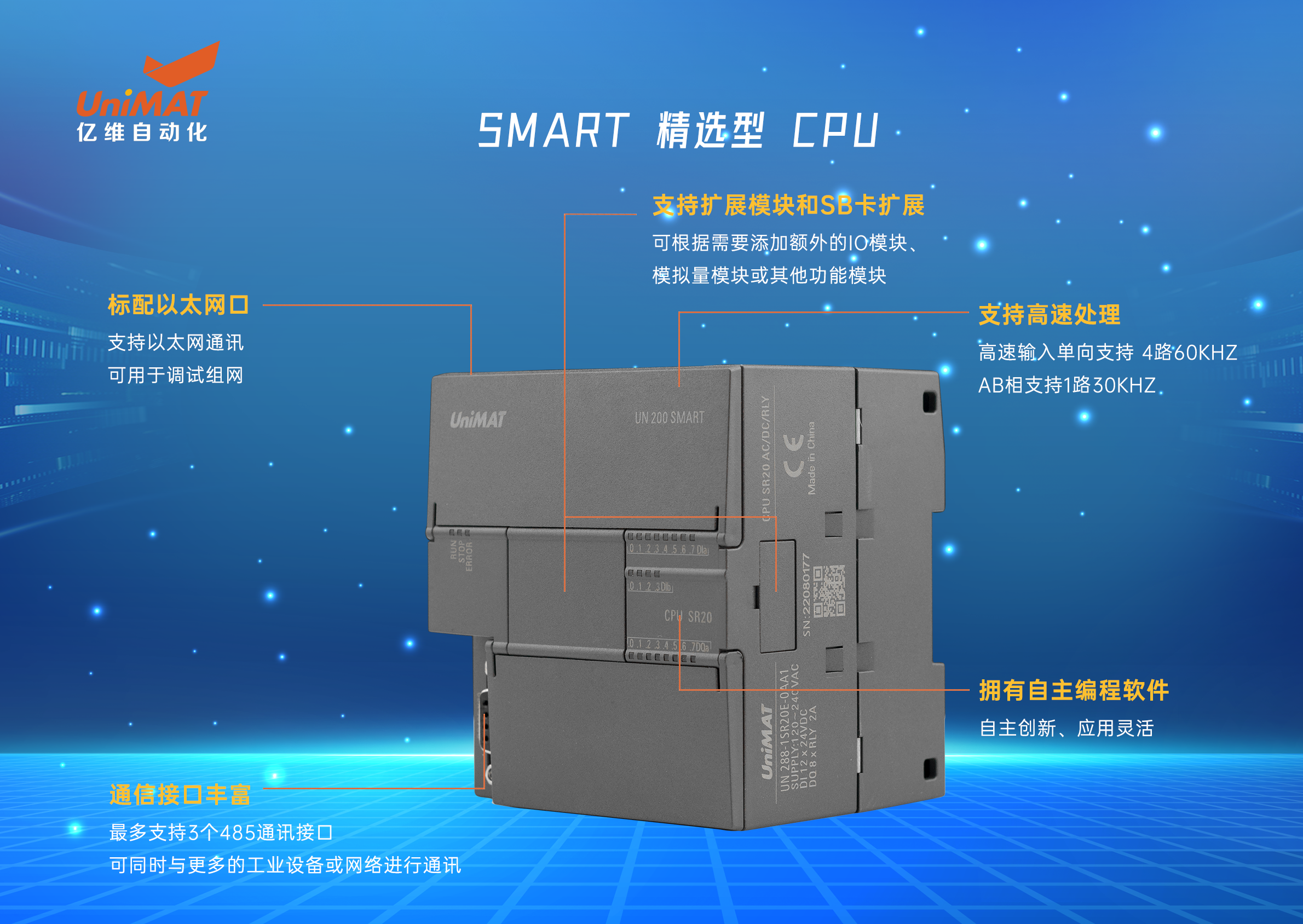 UN 200 SMART精選型PLC